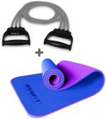 Werfit Blue, Purple Thermoplastic Elastomer Eco-Friendly Tpe Tearless Yoga Mat For Women And Men (Pack Of 2)