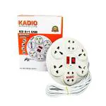 KADIO Extension Board/Power Strip with Master Switch, 8 Sockets Extension Board, 6 AMP Output, 2 Meter Cord Length, Power Indicator | 8+1 Chakri