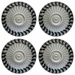 PRIGAN Tavera Silver Black Wheel Cover 15