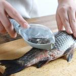 HomeeWare Fish Scale Scraper Remover with lid Kitchen Tool