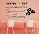 Lanstick Vinyl Multicolor Morning Coffee Time Quotes Self Adhesive Wall Sticker 24 inch