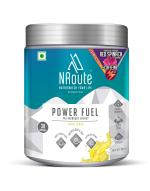 NRoute Powerfuel Pre Workout Supplement for Men & Women with Caffeine & Red Spinach, 300g, Lemon