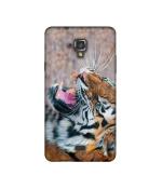 Casotec Tiger Aggression Design Printed Silicon Soft TPU Back Case Cover for Swipe Elite 2 plus