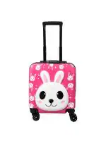 Polo Class Rabbit Hard-Sided Polycarbonate Kids Trolley Bag -18 Inches- Pink