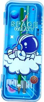 Fullkart PencilBox_001 Nature Art Metal Pencil Box (Set of 1, Green)