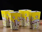 Theammypartyhouseparty Paper Disposable Popcorn Box (Set Of 6)