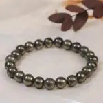 Crystal Divine Pyrite Healing Crystal Bracelet For Woman 8mm Money Magnet Bracelet For Girls Crystal Bracelet For Men Friendship Gifts Hand Bracelet Couple Bracelet Aesthetic Bracelets For Gifts