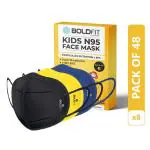 BOLDFIT N95 Mask for Kids Reusable Mask (Multicolor) Anti Pollution Anti Bacterial, Protective.