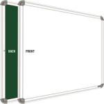 YAJNAS Non Magnetic 1.5 X 2 feet White Board, One Side White Board Marker and Reverse Side Green Chalk Board Surface Whiteboard Whiteboards (Green, White)