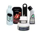 Sheppits Premium Shoe Shiner (Neutral), Shoe Cleaner (Natural), Shoe Horn (Black), Liquid Shoe Polish (Natural), & Shoe Cream (Natural) Combo | Shoe Care Kit