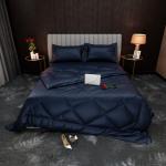 Stoa Paris Date Night Collection Mystique Blue Double Comforter Ultra Silky Soft Sateen Comforter