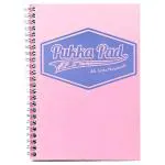 Pukka Pad A5 Size Single Line Ruled Notebook 200 Pages Wirebound Page Perforation Pastel Pink Card Cover 80Gsm Pastel Range