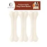 OLLIST Pressed Dog Chew Bone, Dogs Supplement Treats for All Life Stages, Delicious 6 Inch Calcium Bones for Dog (Pack of 3 Bones)