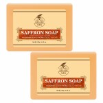 Khadi Ark Natural Saffron Bath Soap|Herbal Soap|Natural Soap|Khadi Soap|Organic Soap for Men & Women 125gm Pack of 2
