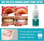 NEPROENT Foam Toothpaste Stain Removal Toothpaste for Sensitive Teeth, Baking Soda Spearmint Whitening, Snow Teeth foaming Whitening Mousse Mouth Wash Water for Travel Friendly