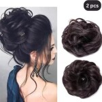 Asfly Effortless Hairstyles with Hair Buns,Beautiful bun | Hair Buns for Every Occasion Black Pk-2