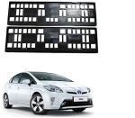Feelitson Black Car Plastic Number Plate Frame Holder Front & Back For Prius