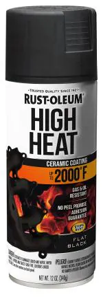 Rust-Oleum AUTOMOTIVE 248903 High Heat Spray Paint - Flat Black Flat Black, 340 grams