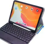 SYGA iPad Pro 12.9inch 2021/2020/2018 Keyboard Case Cover with Trackpad Pencil Holder Bluetooth Keyboard Case Wireless Magnetic Removeable Keyboard with Smart Cover for iPad Pro 12.9-Black