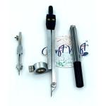 CRAFT WAFT 3in1 COMPASS DIVIDER STEEL FOR ENGINEERING/ARCHITECTURE AND OTHER DRAWINGS WITH A 2MM LEAD PACK