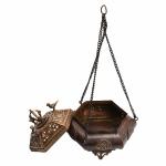 Kalarambh Brass & Copper Incense Buner For Handicraft Art -7.5 x 7.5 x 15.3 Inch (L x W x H)