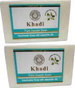 Khadi Herbal Natural Pure Jasmine Soap, 125 Gm Each (Pack Of 2)
