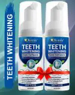 KURAIY Foaming Teeth Whitening Toothpaste Deep Cleaning Tartar Removes Yellow Stains Fresh Breath Oral Hygiene
