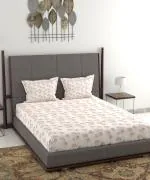 TRIDENT Daniel Home Essentials Flannel King Size Bedsheet with 2 Pillowcovers 100% Cotton