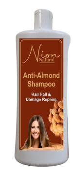 Nion Natural Almond Shampoo - 500 ml | For Nourished & Smooth Hair | Intense Nourishment | Helps in Hair Strenghtening