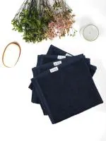 Doctor towels it's safe Unisex Musa - Banana X Cotton Face Towel Quick Dry Face Towel 30cm x 30cm 550 Gsm Pack Of 4 - Blueberry