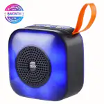 Woos Portable Bluetooth Speakers with Colorful Lights, Loud Sound, Small Bluetooth Speaker with Wireless Stereo Pairing (Blue)
