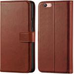 Slugabed Flip Cover Back Case for Oppo F1s | Leather Finish | Inbuilt Stand & Pockets | Wallet Style Flip Back Case Cover for Oppo F1s (Brown)