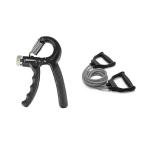 Shopfleet Hand Grip with Doubble Toning Resistance Tube Band For Physical Therapy, Home Workouts (Multicolor)