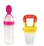 Manan Shopee Kids Multicolor Silicone Ceralac Feeder & Baby Nibbler Fruit (Pack Of 2)