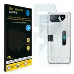 Gadgets Protector Asus Rog Phone 7 Ultimate Pro Transparent Thermoplastic Polyurethane Back Screen Skin Protector 17.2L X 11.6W Cm (Pack Of 2)