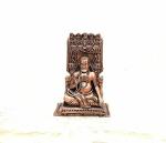 Searchers paradise Copper Idols of god Ragavendra 124grams , 7cm Patina Antique Finish, Pack of 1 Piece