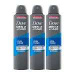 Dove Men+Care Cool Fresh Dry Spray Antiperspirant Deodorant, Up To 48 Hrs Protection From Sweat & Odour, Instantly Dry For Cleaner Feel, Dermatologically Proven Formula, Soothes & Moisturises Skin, Clean, Refreshing Scent, 250Ml (Pack Of 3)