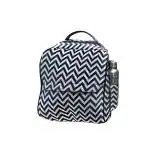 Stitched Symphony Casual Leather 14 inch Printed Laptop Backpack for Men and Women ,Stylish School College, Office, Travel, Professional Backpacks (Black/White)