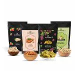 Nut Toppers dry Fruits Nuts combo pack-2kg- all4 (cashew 500g+pistachios500g+almonds500g+raisins500g)