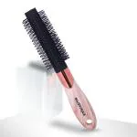 Majestique Roller Hair Brush Prime Black Round Hair Brush - Nylon Bristles with Epoxy Tips - for Blow Drying & Hair Styling Round Hair Brush For Men & Women
