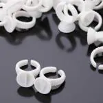 BID Eyelash Pallet Glue Holder Adhesive Holders Eyelash Extensions Glue Rings, 100Pcs/Pack