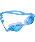 The Morning Play Unisex Blue Silicone Adjustable Non Fogging Anti UV Eye Protection Swimming Goggle
