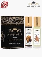 Menjewell Pack Of 2 Kasturi Musk & Chandan-E-Khaas Long Lasting Attar/Perfume (Floral, Sandalwood)