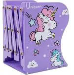 Samvardhan Heavy Duty Adjustable Unicorn Bookends Unicorn Decor Kids Bookends Girls Room Unicorn Gifts (Pink, Purple, Blue, White)
