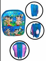 BBYARAJ School Bag Chota Bheem Waterproof 3D Backpack Bag Print School Bag for Children up to Class 2 School Bag ( Chota Bheem )