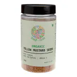 IKAI Organic Yellow Mustard Seeds, Peeli Sarso, Organic Spice, 125 gm