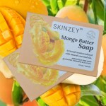 SKINZEY NATURAL Handmade Mango Butter Soap Bar For Nourishing Skin - 100gm