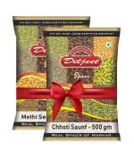 Diljeet Spices 500Gm Dana Methi + 500Gm Chhoti Saunf {Total 1kg}