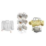 KPT Presents A Compatible Pack Of 3 [V Shape Cup Stand+Cupsaucer Stand+Glass Stand]
