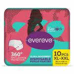 Evereve ultra absorbent disposable period pantie XL-XXL 10,S pack 0% leaks sanitary protection for women and girl maternity delivery pad 360 protection postpartum and overnight use ,heavy flow